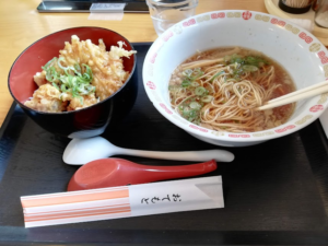 たこ天丼ミニラーメンセット